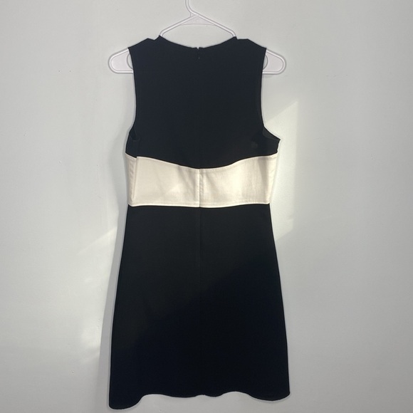 L’AGENCE black and white color block a-line lightweight mini dress size S - Picture 6 of 8